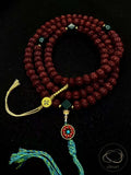 108 Natural Vajra Bodhi Seed Mala - Handheld Prayer Beads