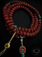 108 Natural Vajra Bodhi Seed Mala - Handheld Prayer Beads
