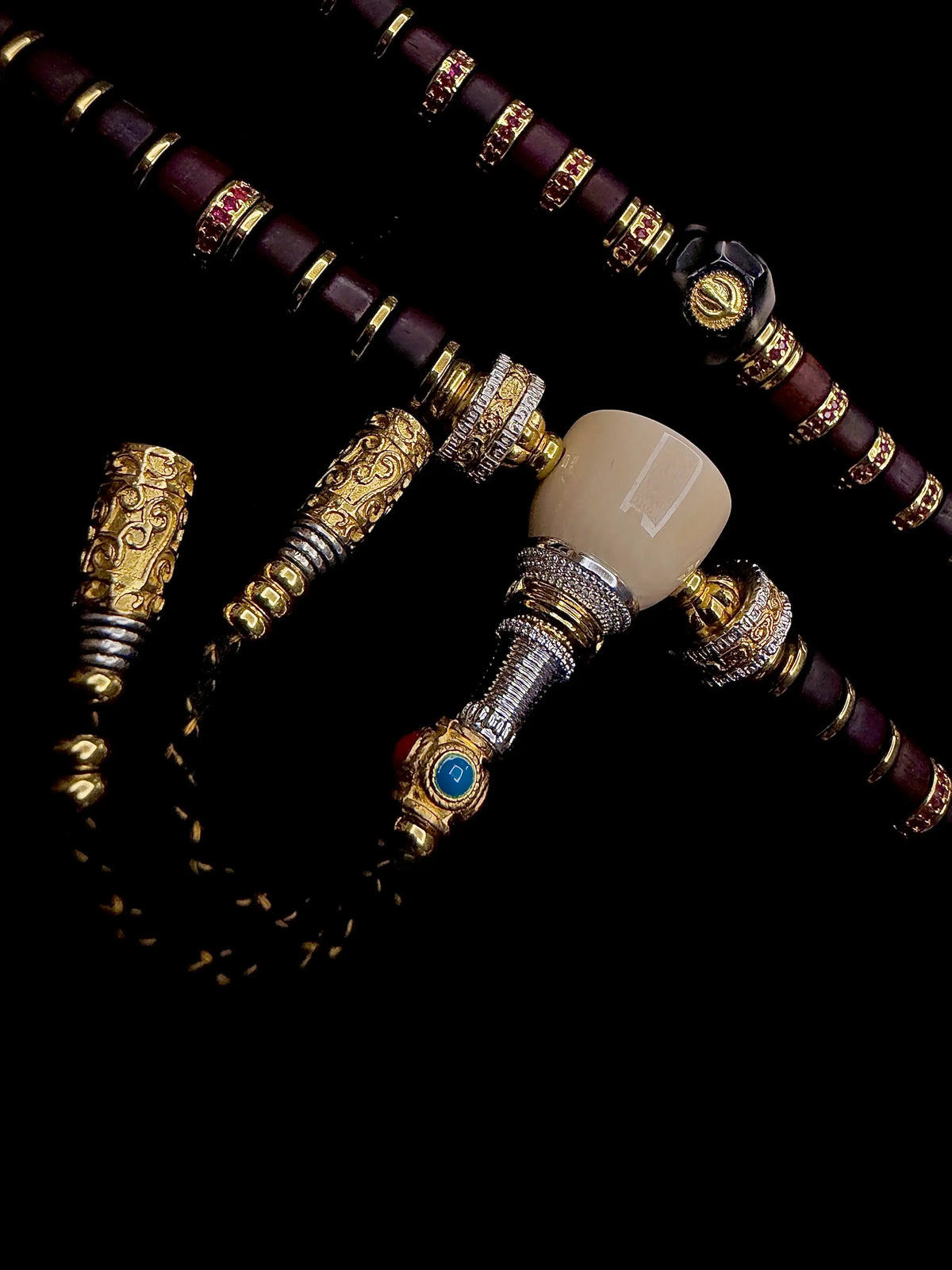 Rosewood Flat-Cut Handheld Beads