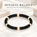 Flat-Cut Coconut Shell and White Bodhi Bracelet