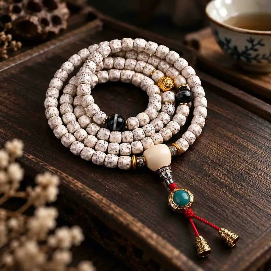 108-Bead Formless Star and Moon Bodhi Handheld Mala