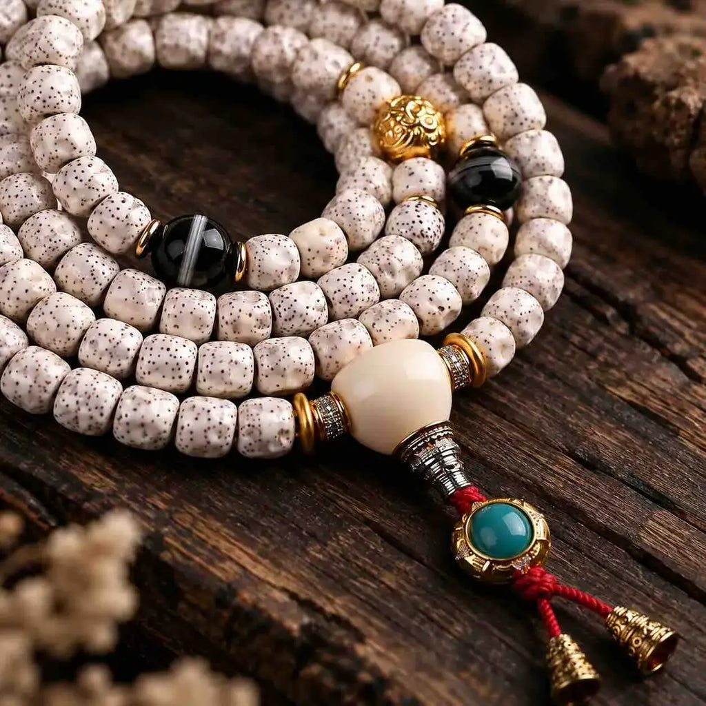 108-Bead Formless Star and Moon Bodhi Handheld Mala