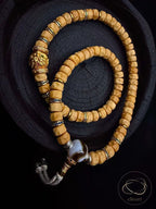 Natural Bodhi Seed Dragon Ridge Carved Handheld Meditation Beads