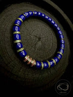 Natural Lapis Lazuli Flat-Cut Bracelet