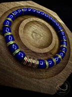 Natural Lapis Lazuli Flat-Cut Bracelet