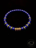 Natural Lapis Lazuli Flat-Cut Bracelet