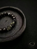 Natural Rosewood and Golden Tiger Eye Bracelet